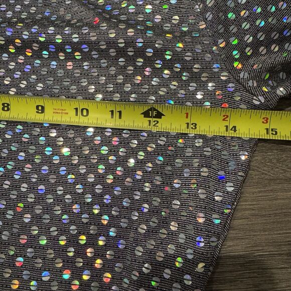 Thirty Thirty LA Mini Dress XS Sparkle Sequin Open Back Bell Sleeve Party Disco - Picture 5 of 9